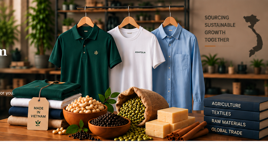 Vietnam sourcing for agricultural products, raw materials and apparel